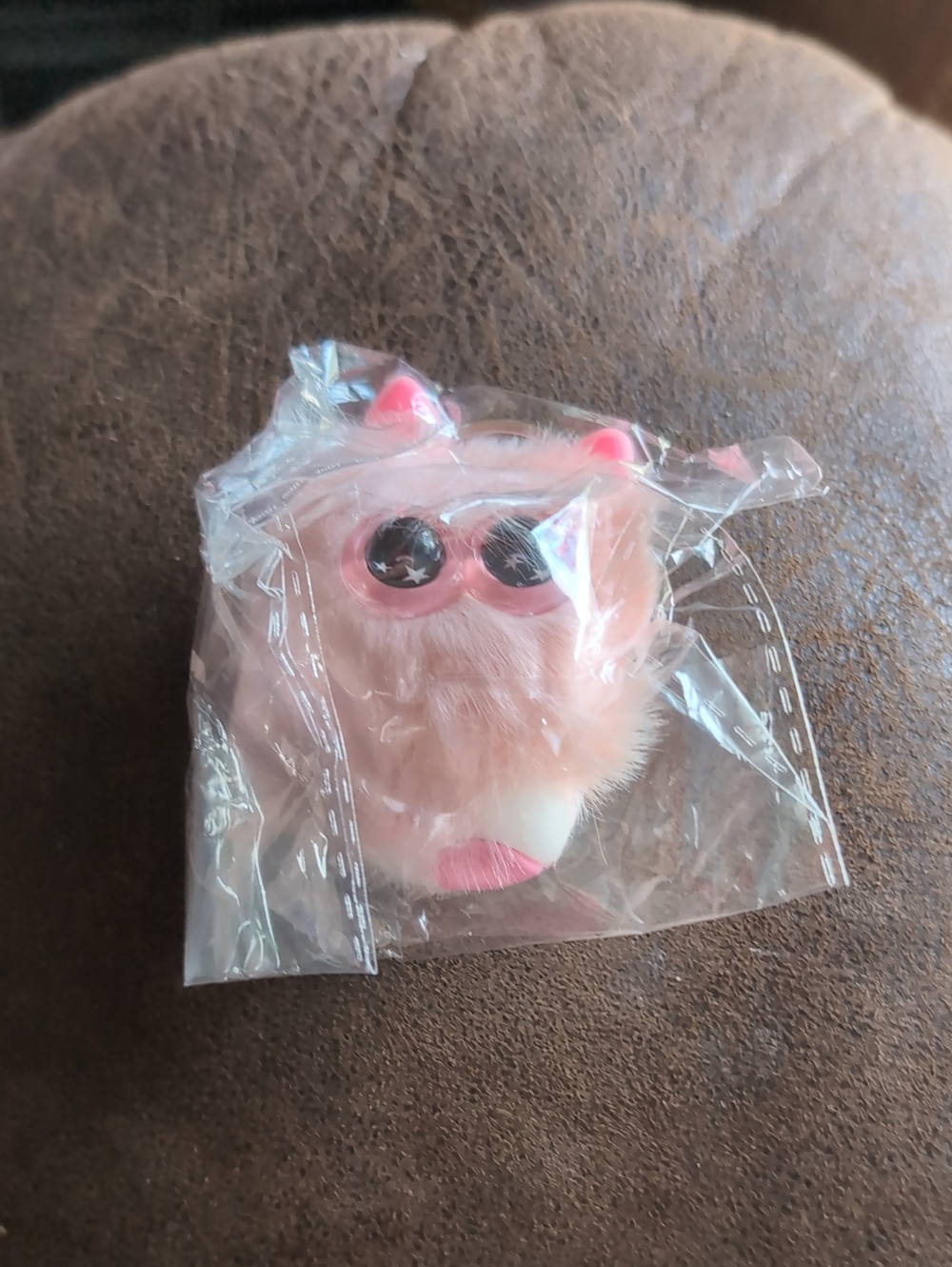 Cute Niche Pink Fluff Keychain